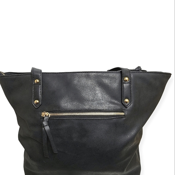 Tony Bianco leather shoulder bag black 44x30 cm - Picture 2 of 16